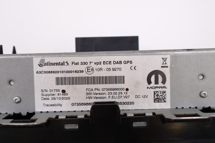 FIAT 500L RADIO EKRAN NAWIGACJA '07356966000