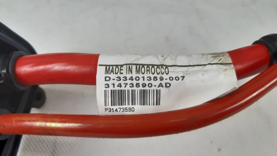 VOLVO V60 II 2.0 D4 KLEMA PRZEWÓD AKUMULATORA 31346724, 31346725