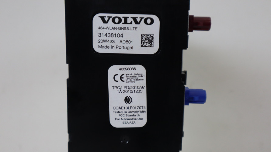 VOLVO XC40 PŁETWA ANTENA DACHOWA 31438104, 39826430