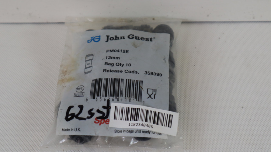 John Guest 10 SZT ZŁĄCZKA PROSTA WODY ø 12MM PM0412E