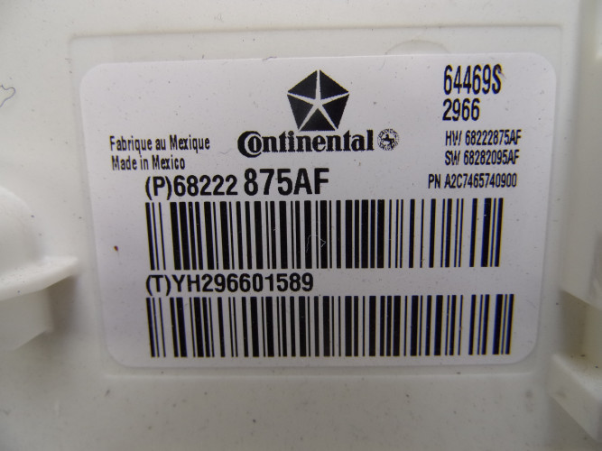 CHRYSLER PACIFICA 3.6 16- KOMPUTER STACYJKA BSI 68222875AF, 05150888AD, 68217818AE