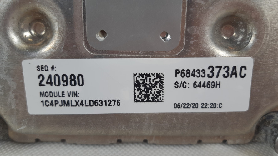 JEEP CHEROKEE KL 3.2 LIFT 19- STEROWNIK MODUŁ SILNIKA 68434922AA