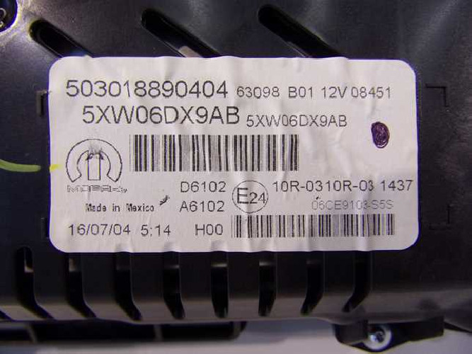 JEEP COMPASS II 17- LICZNIK ZEGAR ZEGARY 5XW06DX9AB