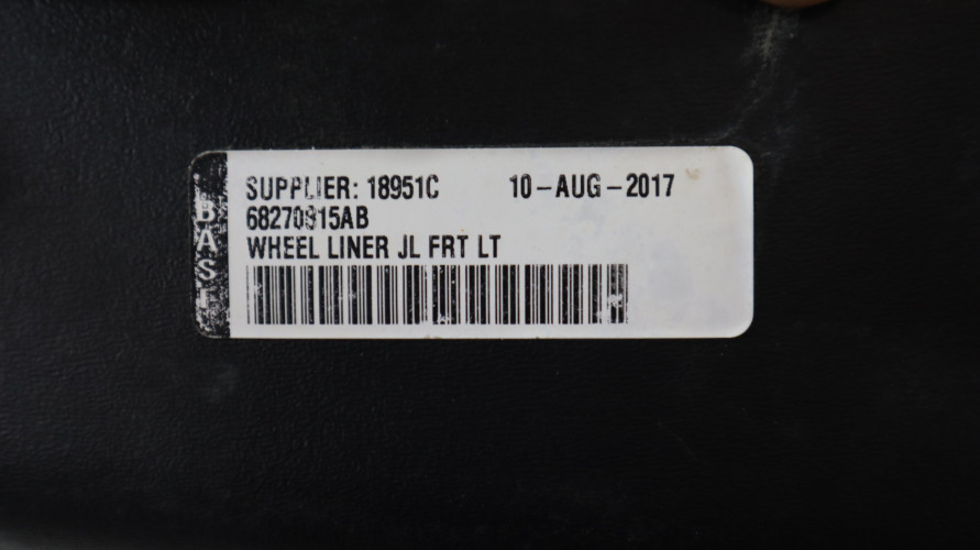 JEEP WRANGLER JL 18- NADKOLE LEWE PRZÓD 68270815AB