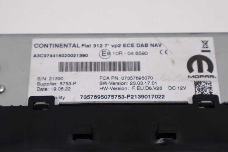 FIAT 500 LIFT RADIO EKRAN NAWIGACJA '07357695070