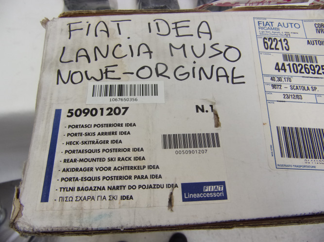 FIAT IDEA LANCIA MUSO BAGAŻNIK NA NARTY SNOWBOARD 50901207