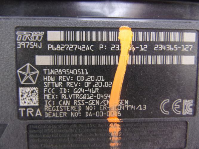 JEEP CHEROKEE KL MODUŁ RADIA 68272742AC