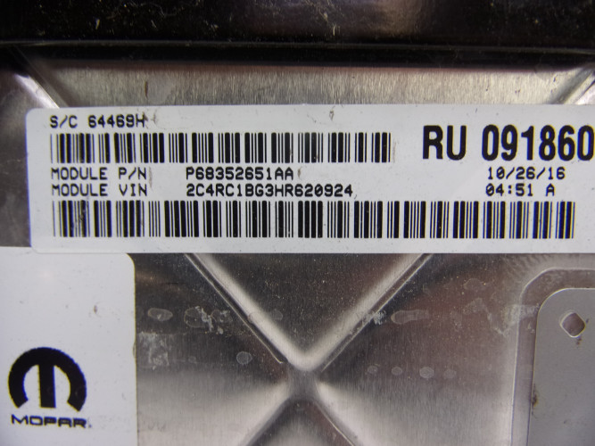 CHRYSLER PACIFICA 3.6 16- KOMPUTER SILNIKA P68352651AA