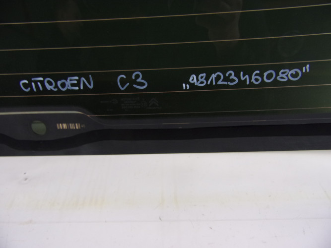 CITROEN C3 III SZYBA TYŁ 9812346080