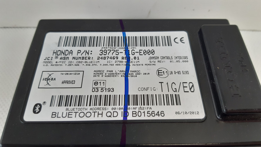 HONDA CR-V IV MODUŁ BLUETOOTH 39775-T1G-E000