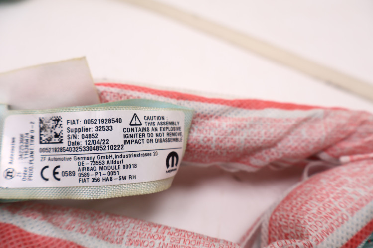 FIAT TIPO II KURTYNA AIRBAG PRAWY 521928540