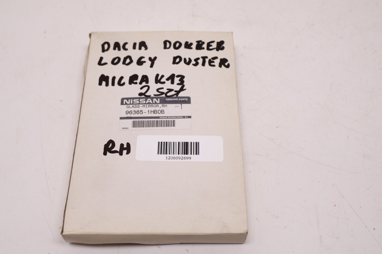 DACIA DOKKER LODGY DUSTER WKŁAD LUSTERKA PRAWY 96365-1HB0B