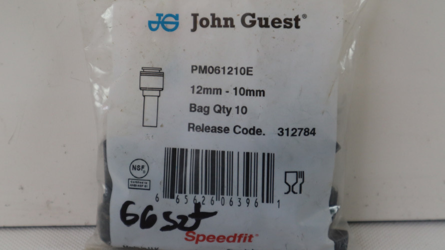 John Guest 10 SZT ZŁĄCZKA REDUKCYJNA ø 12MM - 10 MM PM061210E