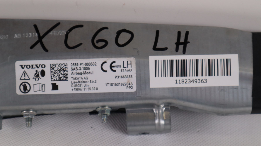 VOLVO XC60 II AIRBAG FOTELA LEWY 31663458