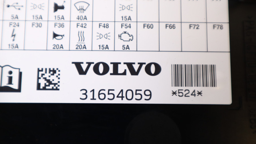 VOLVO XC90 II 2.0 D5 SKRZYNKA BEZPIECZNIKÓW 31398000, 31654059, 31398001