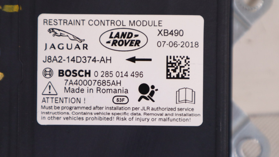 JAGUAR I-PACE MODUŁ AIRBAG J8A2-14D374-AH