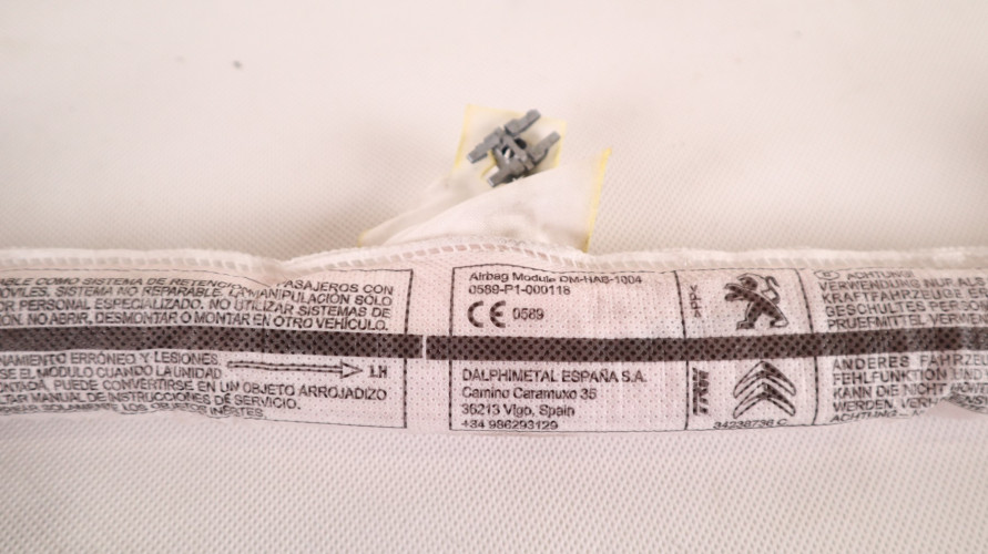 COMBO E BERLINGO IV RIFTER PROACE CITY DOBLO III KURTYNA AIRBAG LEWY 0589-P1-000118