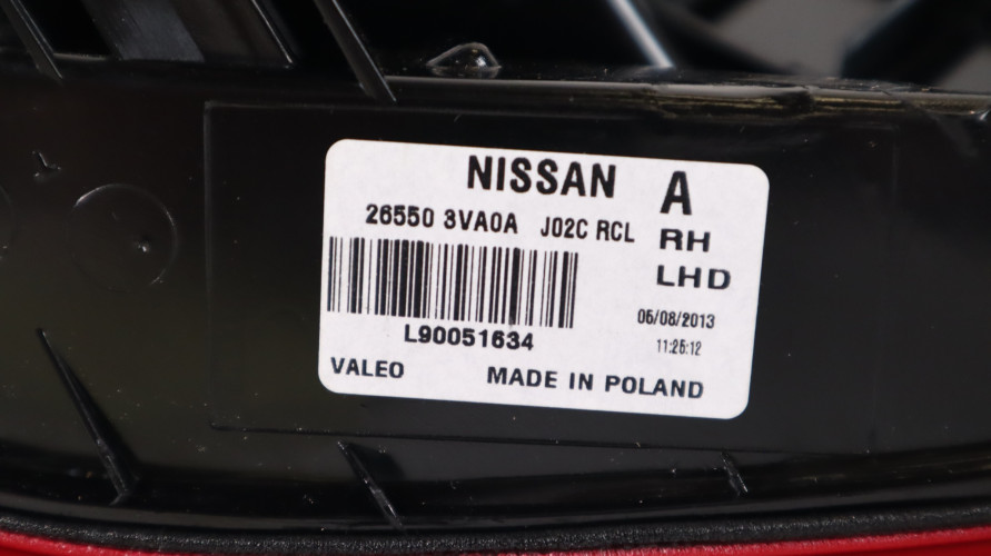 NISSAN NOTE II LAMPA PRAWA TYŁ 26550 3VA0A