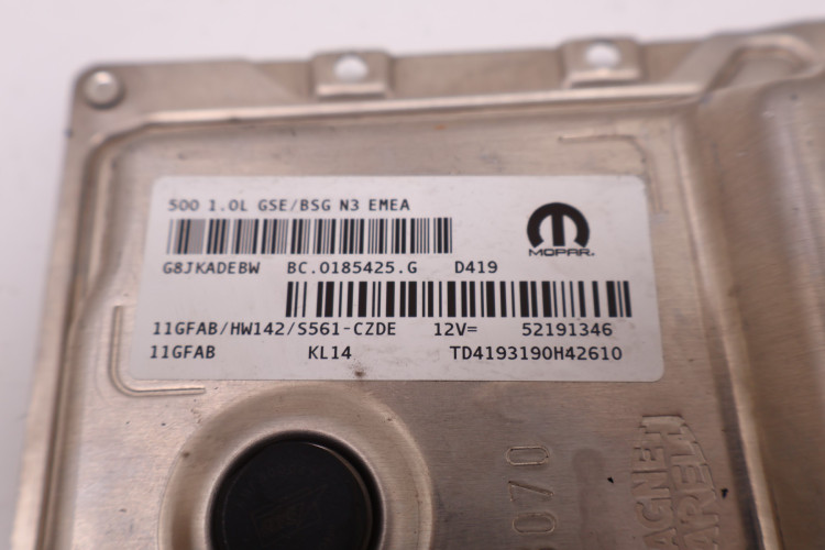 FIAT 500 1.0 KOMPUTER STEROWNIK SILNIKA 52191346
