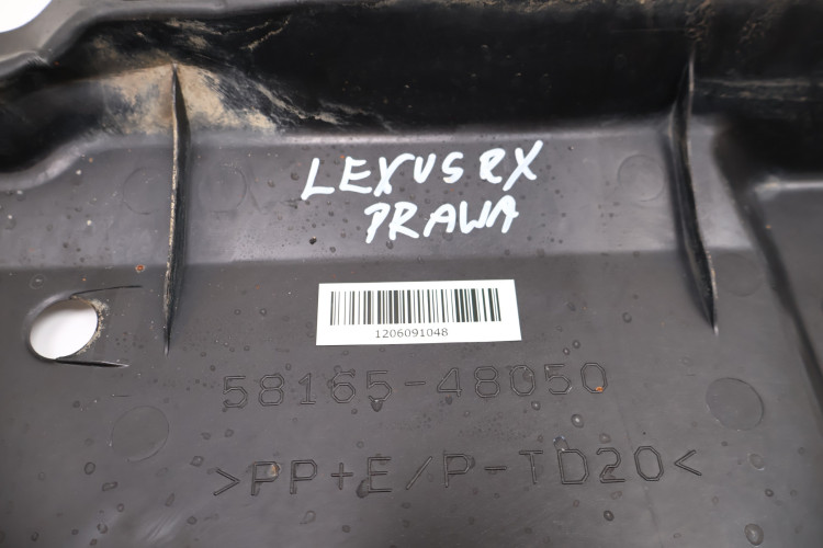 LEXUS RX IV OSŁONA PODWOZIA PRAWA 58165-48050