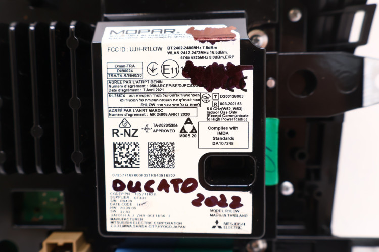 FIAT DUCATO 2022 RADIO EKRAN NAWIGACJA 735771628
