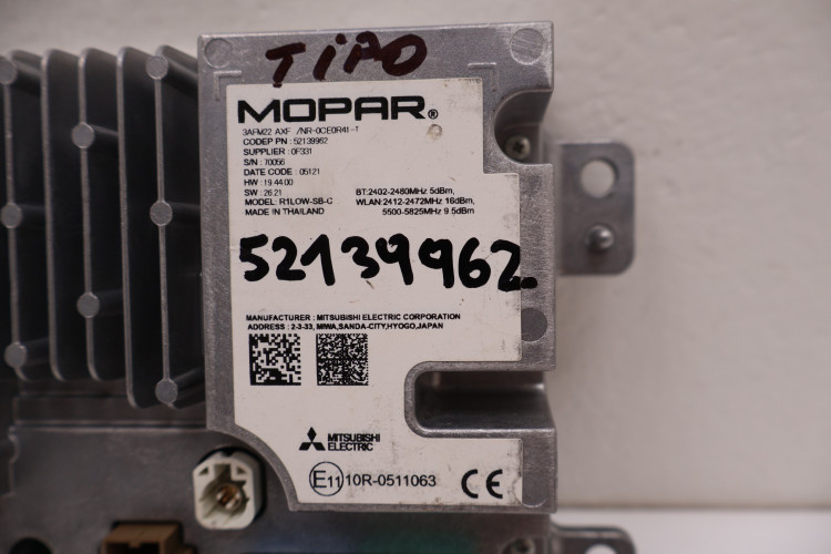 FIAT TIPO II RADIO 52139962