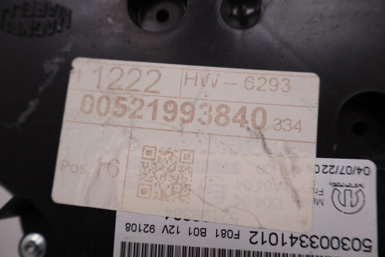 FIAT 500X LICZNIK ZEGAR ZEGARY '00521993840