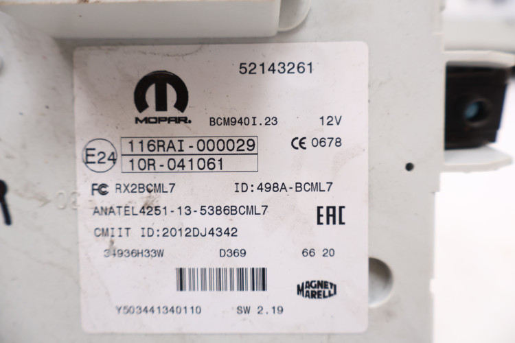 ALFA ROMEO GIULIETTA MODUŁ BSI 521432610