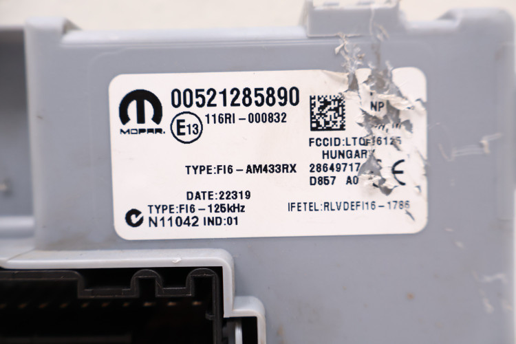 FIAT PANDA III MODUŁ BSI '00521285890