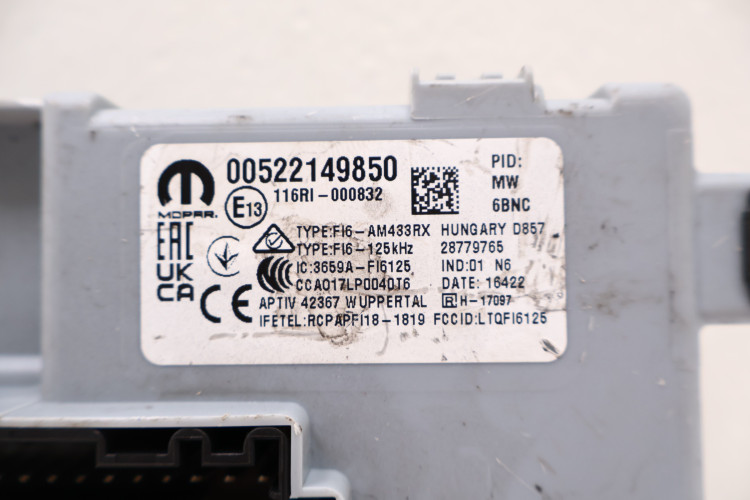 FIAT 500 MODUŁ BSI '00522149850