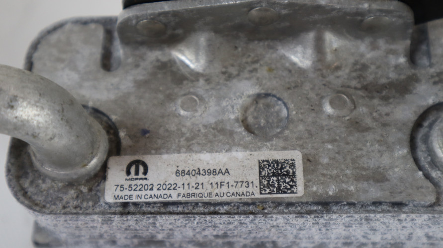 JEEP WRANGLER JL 2.0 T HYBRID 4xe 18- CHŁODNICZKA OLEJU 68404398AA