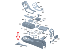 MERCEDES-BENZ CLE A236 LISTWA DEKOR TUNELU ŚRODKOWEGO LEWY A2366807302