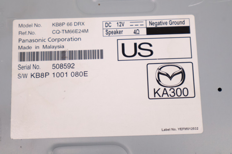 MAZDA CX-5 II 17- TUNER RADIA WZMACNIACZ KB8P66DRX