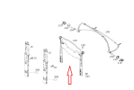 MERCEDES-BENZ CLE A236 ROLETA ZASŁONA POWIETRZNA OWIEWKA A2058600074