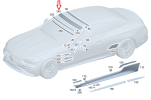 MERCEDES-BENZ CLE A236 LOTKA SPOILER OWIEWKA DACHU A2367700100