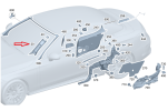 MERCEDES-BENZ CLE A236 OSŁONA SŁUPKA A PRAWA PRZÓD A2366906600