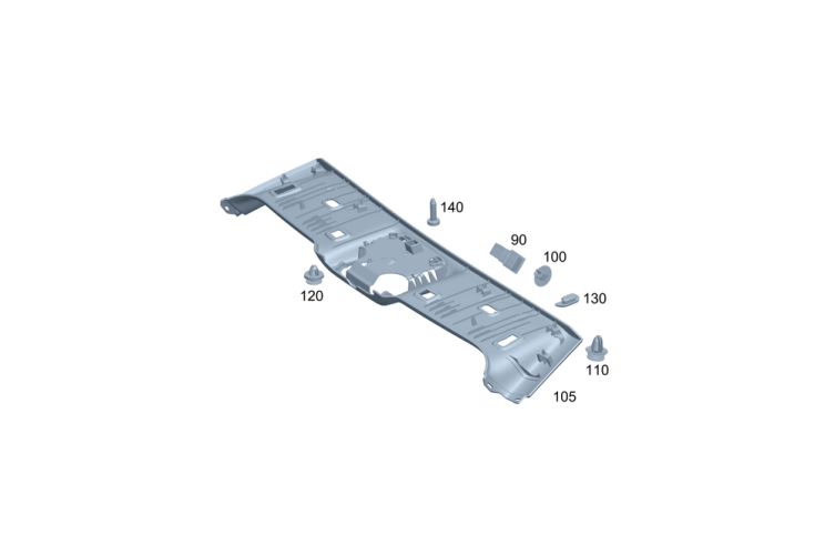 MERCEDES-BENZ CLE A236 PODSUFITKA OSŁONA DACHU A2366909900