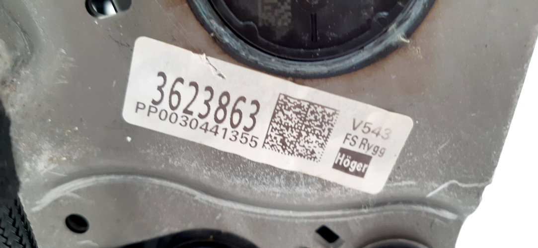 VOLVO V90 STELAŻ FOTELA PRAWY PRZÓD 3623863