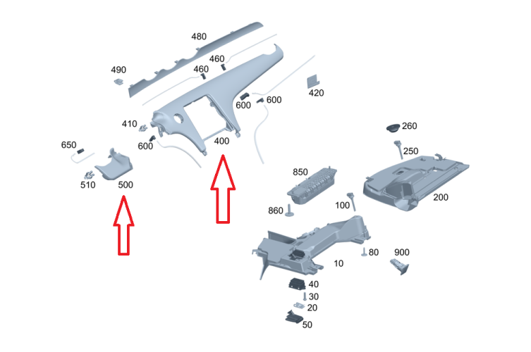 MERCEDES-BENZ CLE A236 LISTWA DEKOR OZDOBNY DESKI ROZDZIELCZEJ A2066809302