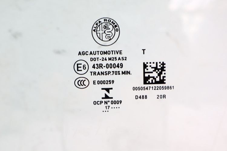 ALFA ROMEO GIULIA SZYBA LEWA PRZÓD 43R-00049
