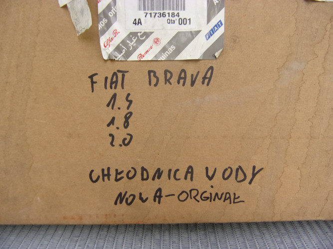 FIAT BRAVA 1.4 1.8 2.0 CHŁODNICA WODY 71736184