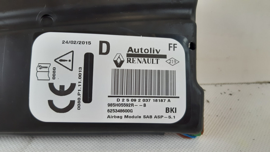 RENAULT CAPTUR AIRBAG FOTELA PRAWY 985H05592R