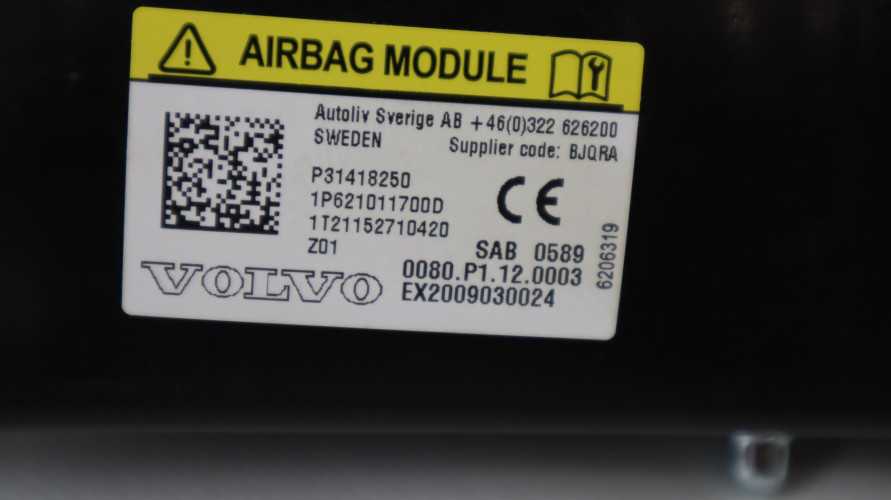 VOLVO V40 II AIRBAG FOTELA PRAWY P31418250