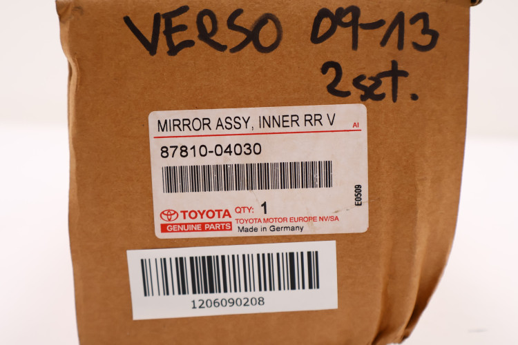 TOYOTA VERSO 09-13 LUSTERKO WSTECZNE 87810-04030