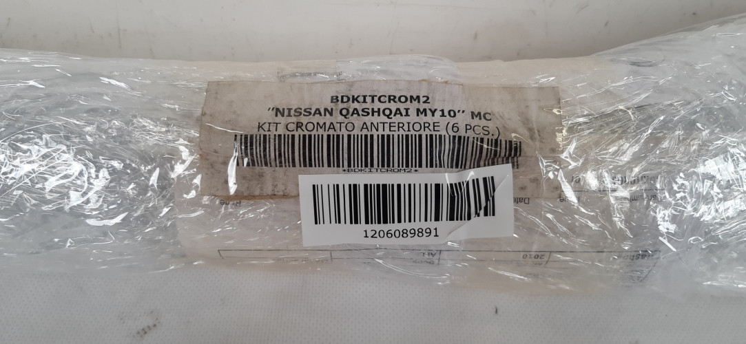 NISSAN QASHQAI J10 DEKORY CHROMY ZDERZAK PRZÓD BDKITCROM2