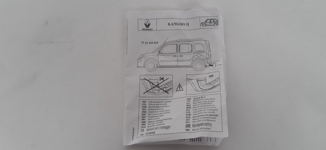 RENAULT KANGOO II CHLAPACZE TYŁ KE788-00QJ2