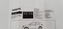 NISSAN QASHQAI J10 LISTWY NAKŁADKI PROGOWE KE967-JD500