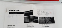 NISSAN JUKE F15 LISTWY OZDOBNE ZDERZAKA PRZÓD KE600-BV009