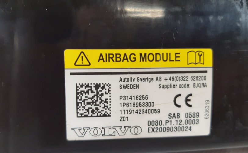 VOLVO XC60 I LIFT AIRBAG FOTELA LEWY 31418256